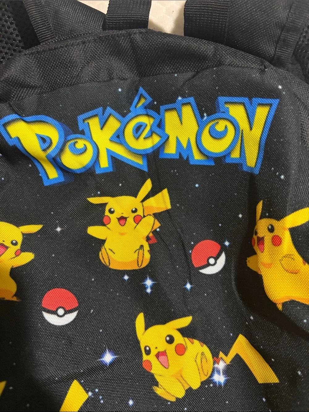 Kids Black Pikachu Backpack - Official Character Design